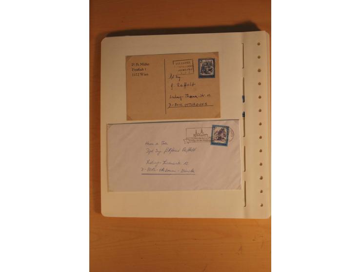 1850/2003, postfrische, ungebrauchte und gestempelte Sammlung mit WIPA-Block, Dollfuß und Renner-Kleinbogen in 4 Alben