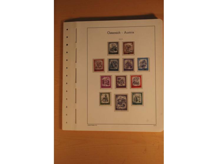 1850/2003, postfrische, ungebrauchte und gestempelte Sammlung mit WIPA-Block, Dollfuß und Renner-Kleinbogen in 4 Alben