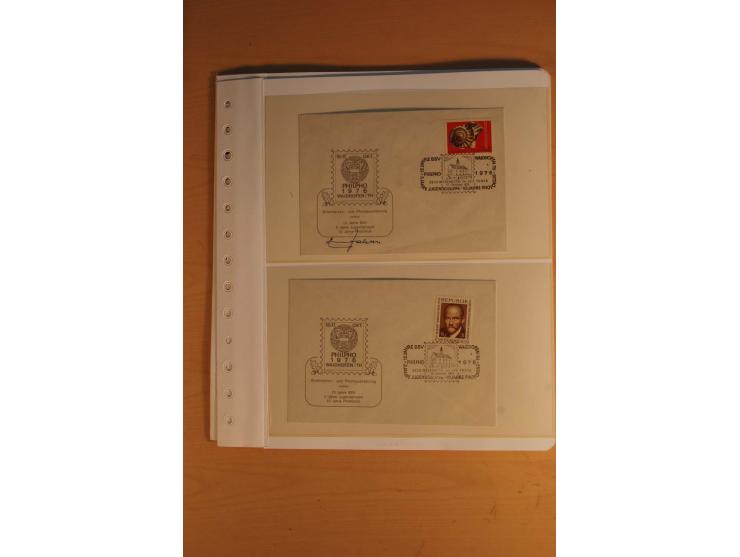 1850/2003, postfrische, ungebrauchte und gestempelte Sammlung mit WIPA-Block, Dollfuß und Renner-Kleinbogen in 4 Alben