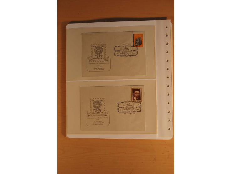 1850/2003, postfrische, ungebrauchte und gestempelte Sammlung mit WIPA-Block, Dollfuß und Renner-Kleinbogen in 4 Alben