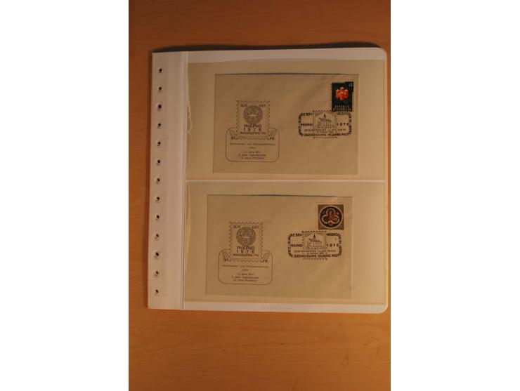 1850/2003, postfrische, ungebrauchte und gestempelte Sammlung mit WIPA-Block, Dollfuß und Renner-Kleinbogen in 4 Alben