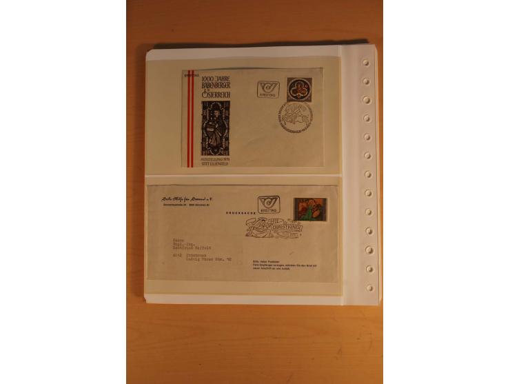 1850/2003, postfrische, ungebrauchte und gestempelte Sammlung mit WIPA-Block, Dollfuß und Renner-Kleinbogen in 4 Alben