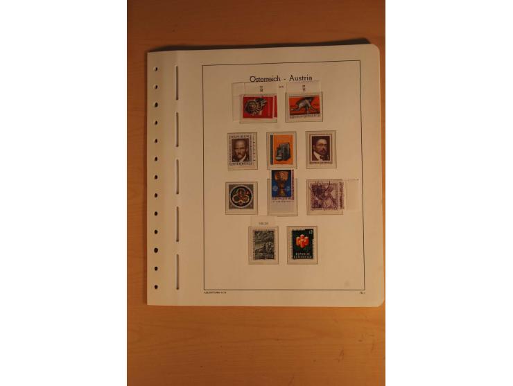 1850/2003, postfrische, ungebrauchte und gestempelte Sammlung mit WIPA-Block, Dollfuß und Renner-Kleinbogen in 4 Alben