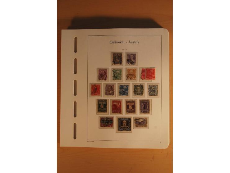 1850/2003, postfrische, ungebrauchte und gestempelte Sammlung mit WIPA-Block, Dollfuß und Renner-Kleinbogen in 4 Alben