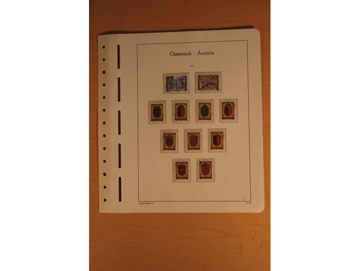 1850/2003, postfrische, ungebrauchte und gestempelte Sammlung mit WIPA-Block, Dollfuß und Renner-Kleinbogen in 4 Alben
