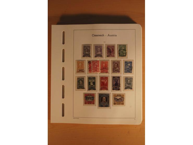 1850/2003, postfrische, ungebrauchte und gestempelte Sammlung mit WIPA-Block, Dollfuß und Renner-Kleinbogen in 4 Alben
