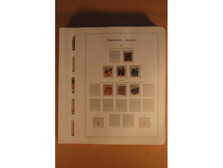 1850/2003, postfrische, ungebrauchte und gestempelte Sammlung mit WIPA-Block, Dollfuß und Renner-Kleinbogen in 4 Alben