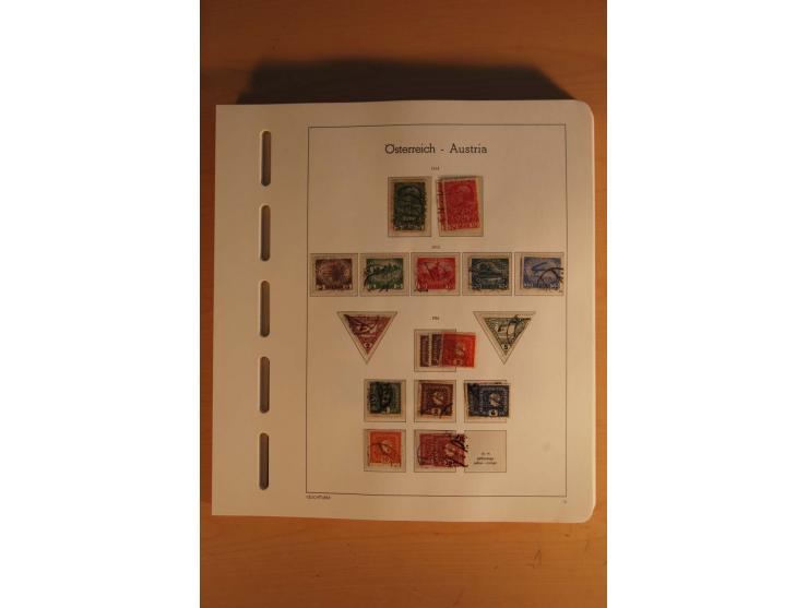 1850/2003, postfrische, ungebrauchte und gestempelte Sammlung mit WIPA-Block, Dollfuß und Renner-Kleinbogen in 4 Alben