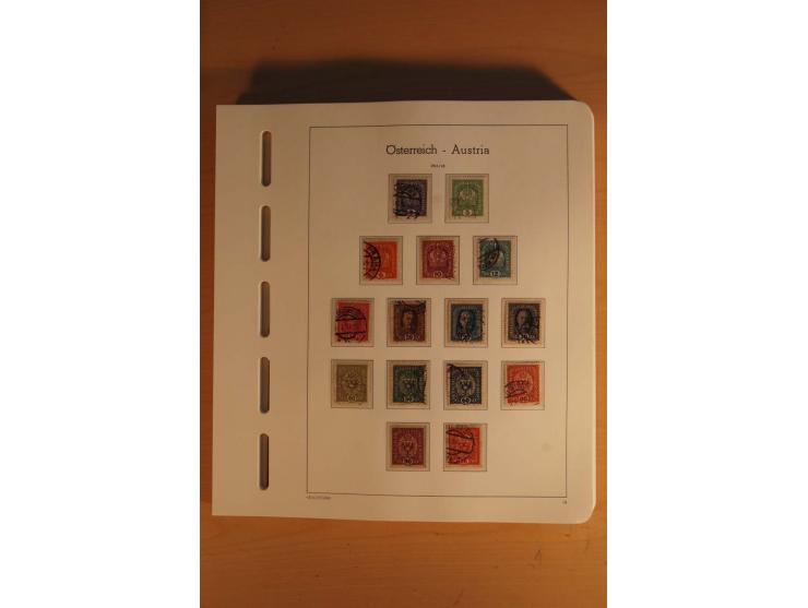 1850/2003, postfrische, ungebrauchte und gestempelte Sammlung mit WIPA-Block, Dollfuß und Renner-Kleinbogen in 4 Alben