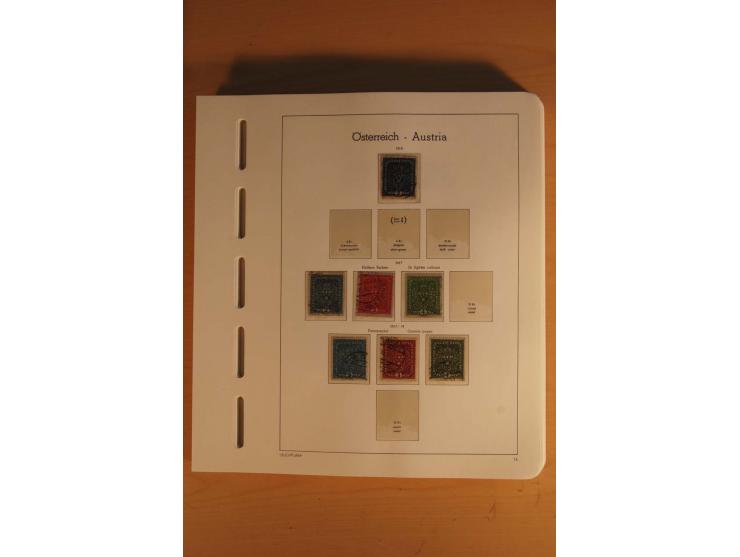 1850/2003, postfrische, ungebrauchte und gestempelte Sammlung mit WIPA-Block, Dollfuß und Renner-Kleinbogen in 4 Alben