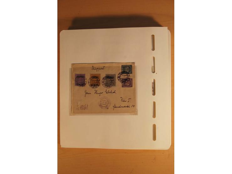 1850/2003, postfrische, ungebrauchte und gestempelte Sammlung mit WIPA-Block, Dollfuß und Renner-Kleinbogen in 4 Alben