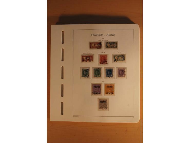 1850/2003, postfrische, ungebrauchte und gestempelte Sammlung mit WIPA-Block, Dollfuß und Renner-Kleinbogen in 4 Alben