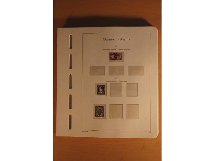 1850/2003, postfrische, ungebrauchte und gestempelte Sammlung mit WIPA-Block, Dollfuß und Renner-Kleinbogen in 4 Alben