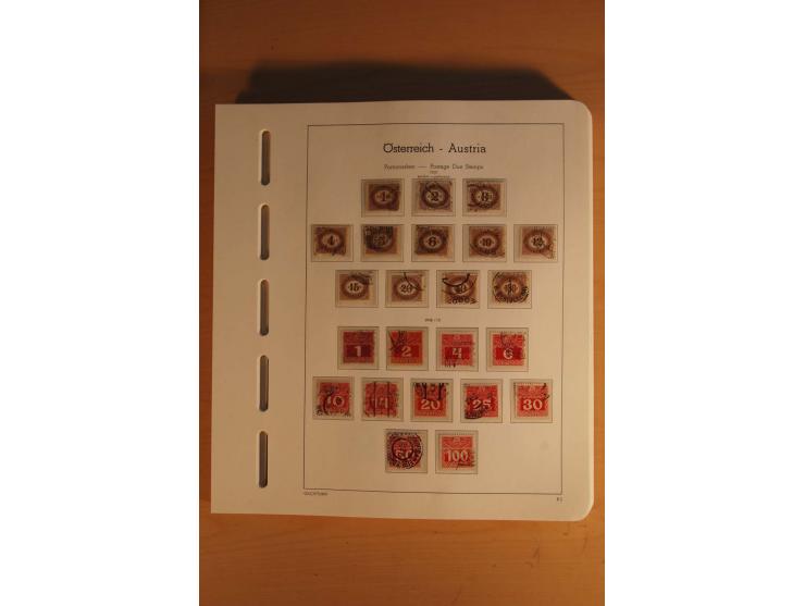 1850/2003, postfrische, ungebrauchte und gestempelte Sammlung mit WIPA-Block, Dollfuß und Renner-Kleinbogen in 4 Alben