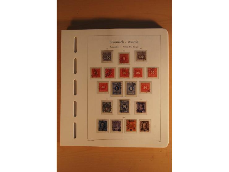 1850/2003, postfrische, ungebrauchte und gestempelte Sammlung mit WIPA-Block, Dollfuß und Renner-Kleinbogen in 4 Alben