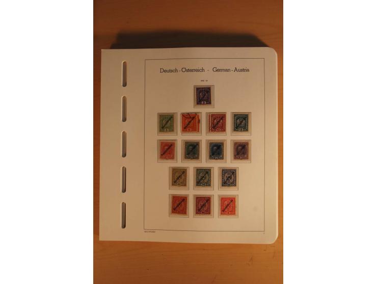 1850/2003, postfrische, ungebrauchte und gestempelte Sammlung mit WIPA-Block, Dollfuß und Renner-Kleinbogen in 4 Alben