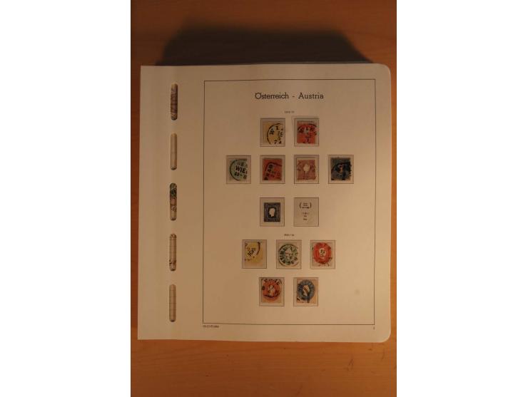 1850/2003, postfrische, ungebrauchte und gestempelte Sammlung mit WIPA-Block, Dollfuß und Renner-Kleinbogen in 4 Alben