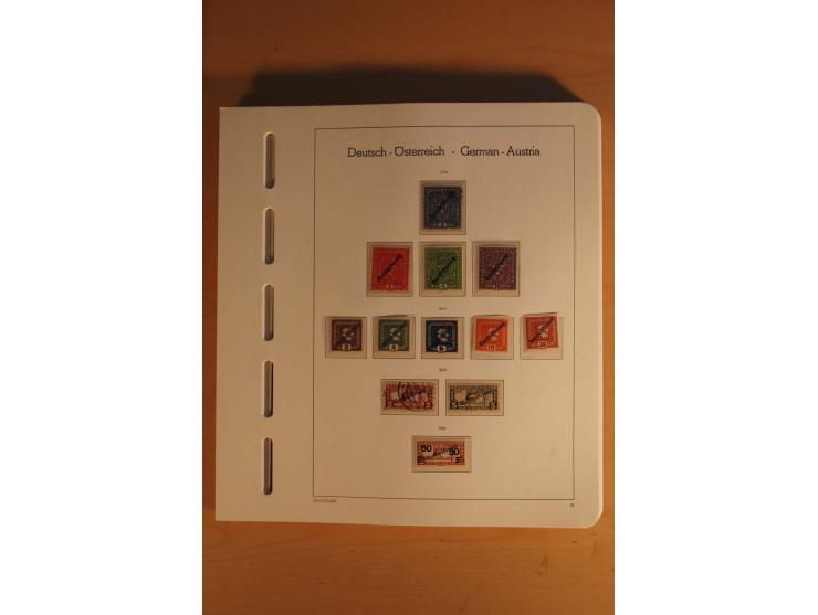 1850/2003, postfrische, ungebrauchte und gestempelte Sammlung mit WIPA-Block, Dollfuß und Renner-Kleinbogen in 4 Alben