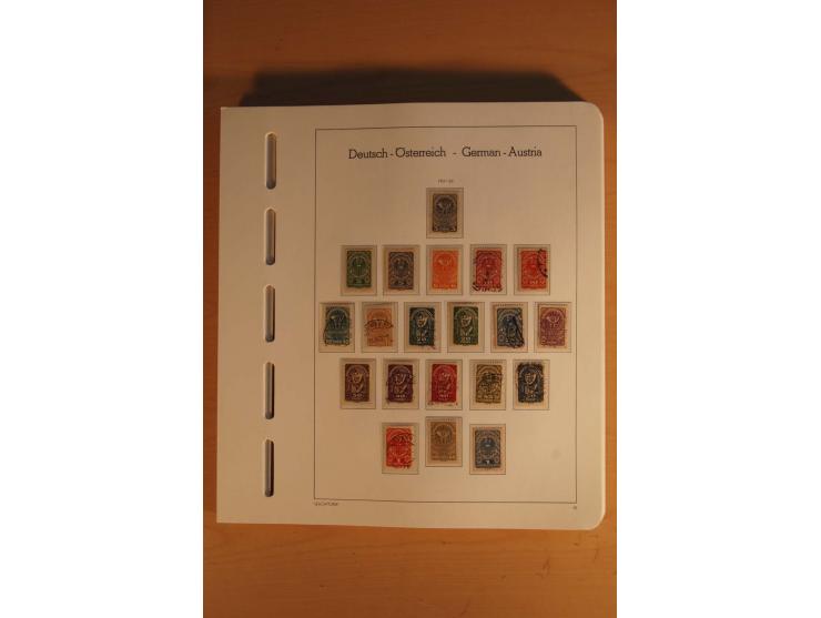 1850/2003, postfrische, ungebrauchte und gestempelte Sammlung mit WIPA-Block, Dollfuß und Renner-Kleinbogen in 4 Alben