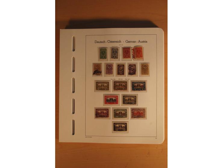 1850/2003, postfrische, ungebrauchte und gestempelte Sammlung mit WIPA-Block, Dollfuß und Renner-Kleinbogen in 4 Alben