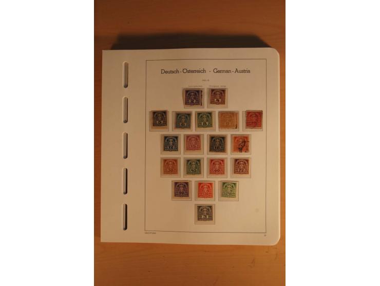 1850/2003, postfrische, ungebrauchte und gestempelte Sammlung mit WIPA-Block, Dollfuß und Renner-Kleinbogen in 4 Alben