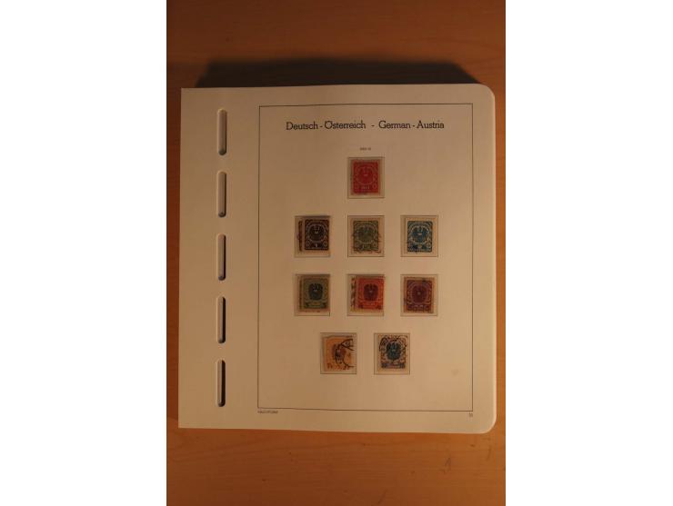 1850/2003, postfrische, ungebrauchte und gestempelte Sammlung mit WIPA-Block, Dollfuß und Renner-Kleinbogen in 4 Alben