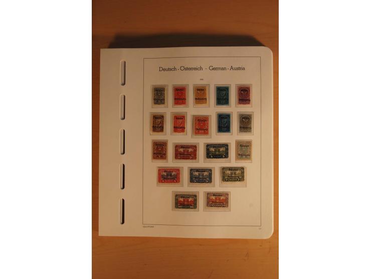 1850/2003, postfrische, ungebrauchte und gestempelte Sammlung mit WIPA-Block, Dollfuß und Renner-Kleinbogen in 4 Alben
