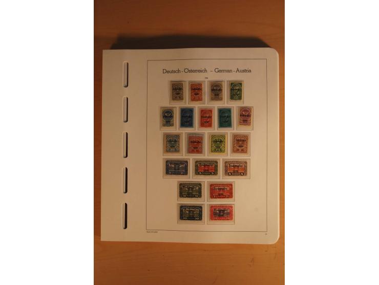 1850/2003, postfrische, ungebrauchte und gestempelte Sammlung mit WIPA-Block, Dollfuß und Renner-Kleinbogen in 4 Alben