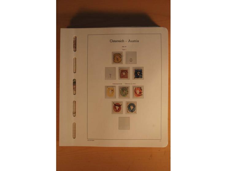1850/2003, postfrische, ungebrauchte und gestempelte Sammlung mit WIPA-Block, Dollfuß und Renner-Kleinbogen in 4 Alben