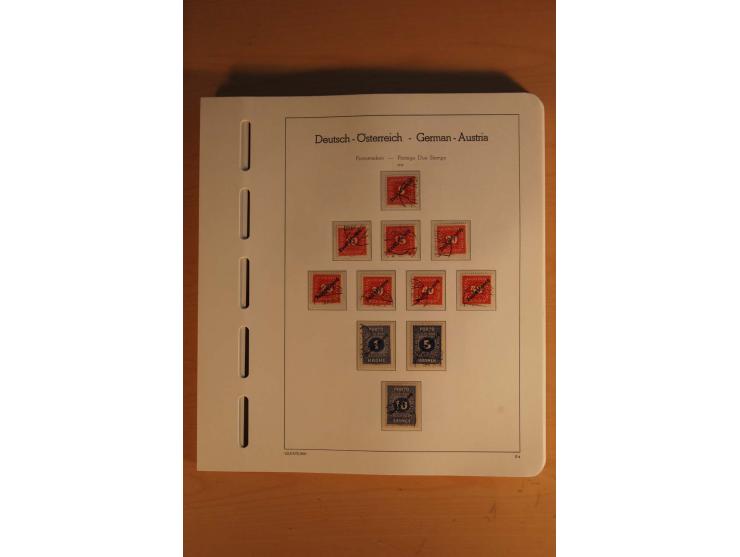 1850/2003, postfrische, ungebrauchte und gestempelte Sammlung mit WIPA-Block, Dollfuß und Renner-Kleinbogen in 4 Alben