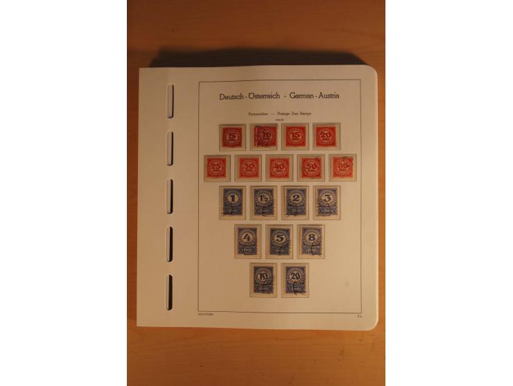 1850/2003, postfrische, ungebrauchte und gestempelte Sammlung mit WIPA-Block, Dollfuß und Renner-Kleinbogen in 4 Alben