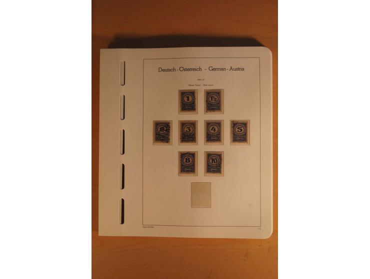 1850/2003, postfrische, ungebrauchte und gestempelte Sammlung mit WIPA-Block, Dollfuß und Renner-Kleinbogen in 4 Alben