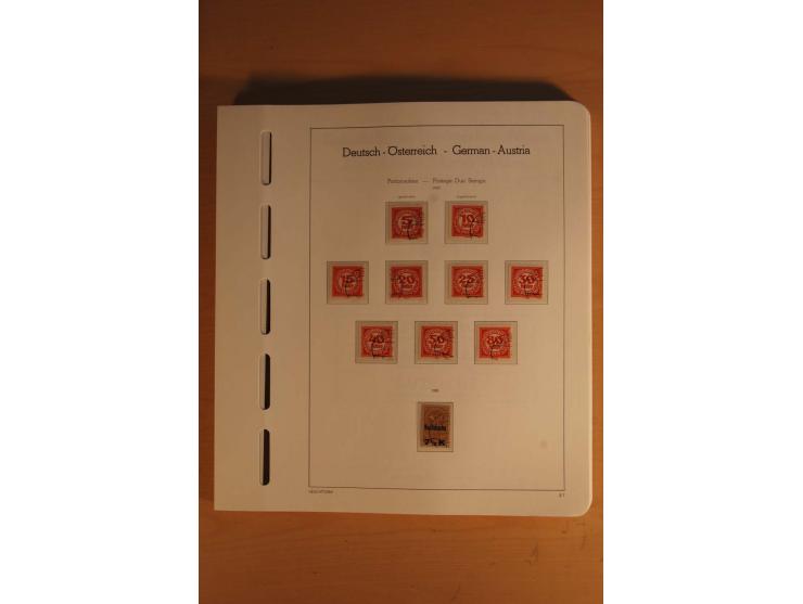 1850/2003, postfrische, ungebrauchte und gestempelte Sammlung mit WIPA-Block, Dollfuß und Renner-Kleinbogen in 4 Alben