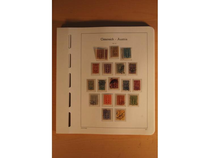 1850/2003, postfrische, ungebrauchte und gestempelte Sammlung mit WIPA-Block, Dollfuß und Renner-Kleinbogen in 4 Alben