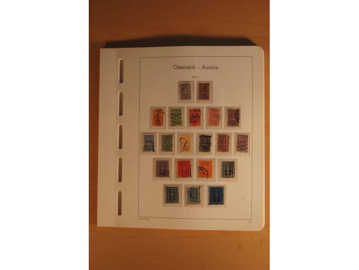 1850/2003, postfrische, ungebrauchte und gestempelte Sammlung mit WIPA-Block, Dollfuß und Renner-Kleinbogen in 4 Alben
