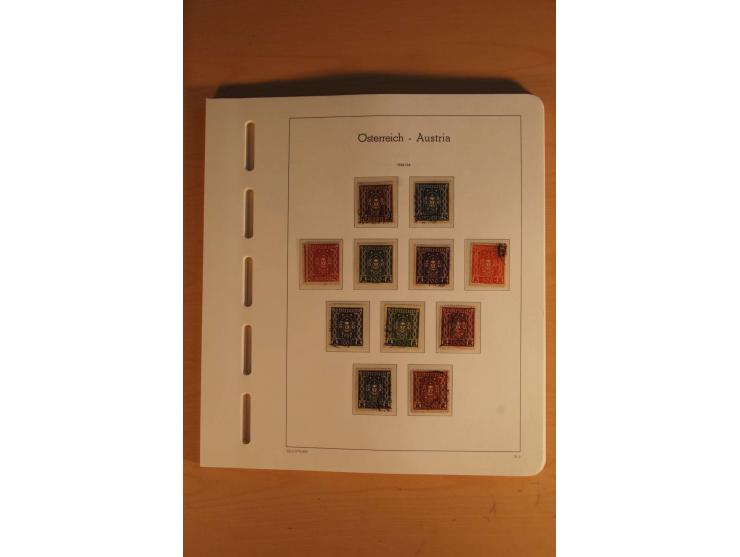 1850/2003, postfrische, ungebrauchte und gestempelte Sammlung mit WIPA-Block, Dollfuß und Renner-Kleinbogen in 4 Alben