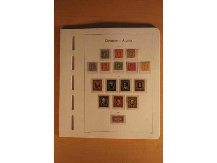1850/2003, postfrische, ungebrauchte und gestempelte Sammlung mit WIPA-Block, Dollfuß und Renner-Kleinbogen in 4 Alben
