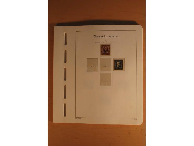 1850/2003, postfrische, ungebrauchte und gestempelte Sammlung mit WIPA-Block, Dollfuß und Renner-Kleinbogen in 4 Alben