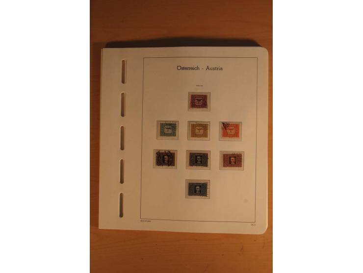 1850/2003, postfrische, ungebrauchte und gestempelte Sammlung mit WIPA-Block, Dollfuß und Renner-Kleinbogen in 4 Alben