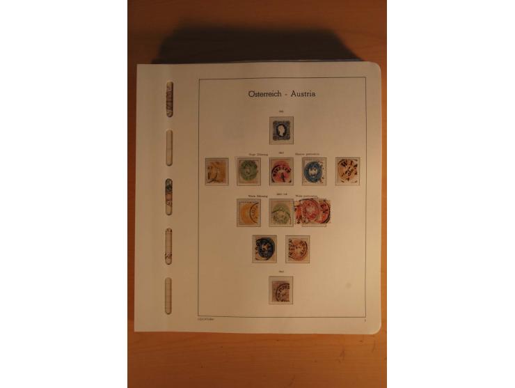 1850/2003, postfrische, ungebrauchte und gestempelte Sammlung mit WIPA-Block, Dollfuß und Renner-Kleinbogen in 4 Alben