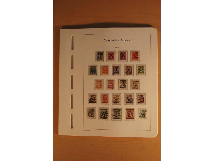 1850/2003, postfrische, ungebrauchte und gestempelte Sammlung mit WIPA-Block, Dollfuß und Renner-Kleinbogen in 4 Alben