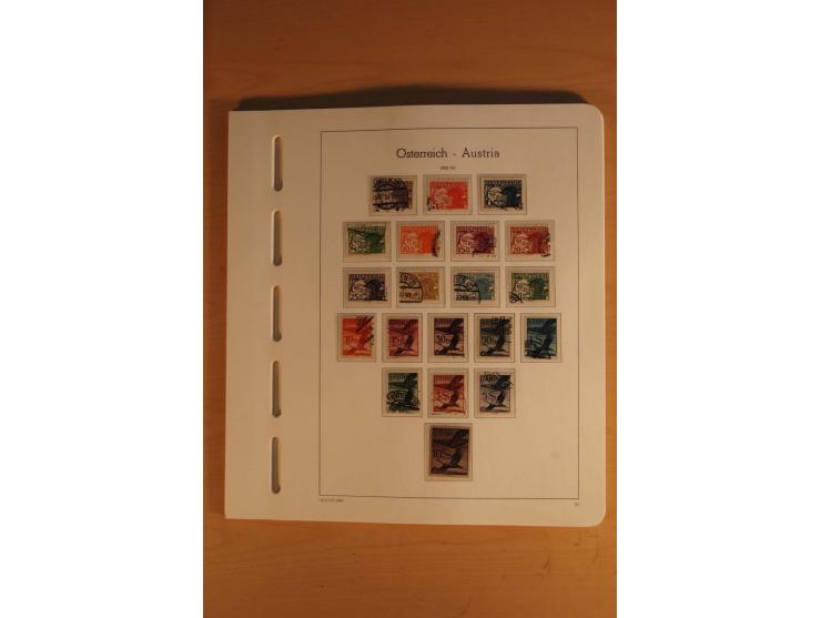 1850/2003, postfrische, ungebrauchte und gestempelte Sammlung mit WIPA-Block, Dollfuß und Renner-Kleinbogen in 4 Alben