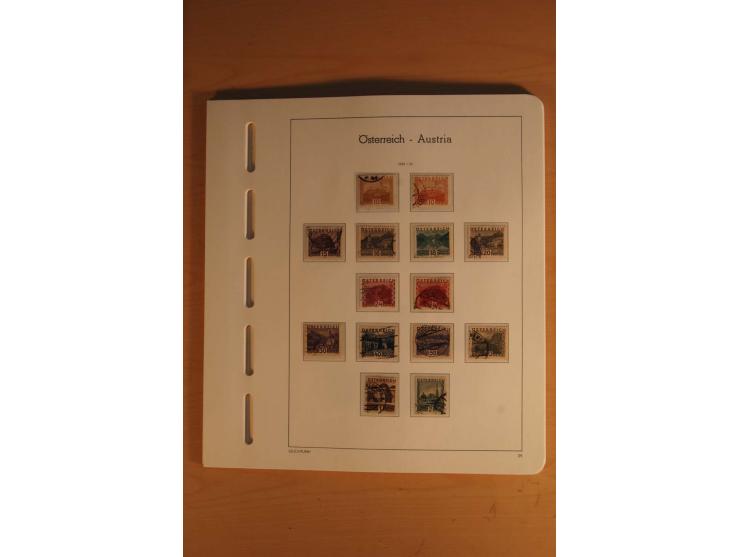 1850/2003, postfrische, ungebrauchte und gestempelte Sammlung mit WIPA-Block, Dollfuß und Renner-Kleinbogen in 4 Alben