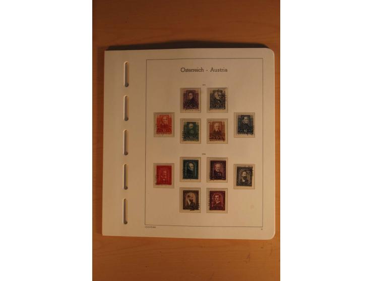 1850/2003, postfrische, ungebrauchte und gestempelte Sammlung mit WIPA-Block, Dollfuß und Renner-Kleinbogen in 4 Alben