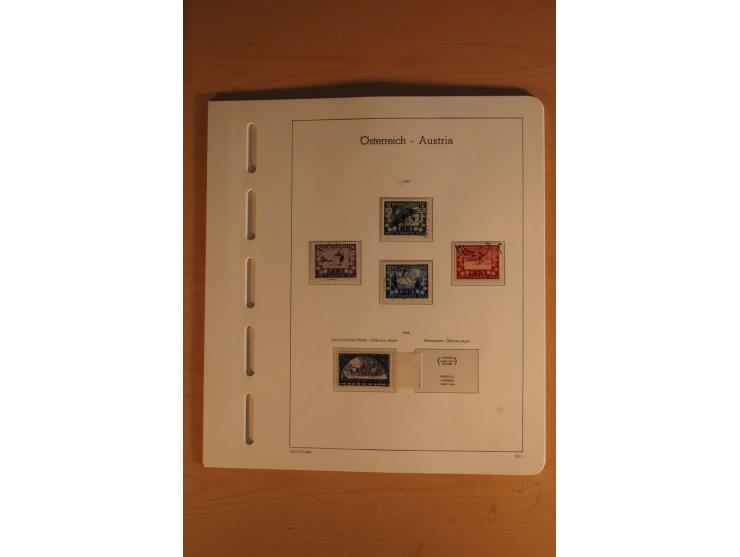 1850/2003, postfrische, ungebrauchte und gestempelte Sammlung mit WIPA-Block, Dollfuß und Renner-Kleinbogen in 4 Alben