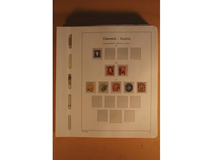 1850/2003, postfrische, ungebrauchte und gestempelte Sammlung mit WIPA-Block, Dollfuß und Renner-Kleinbogen in 4 Alben