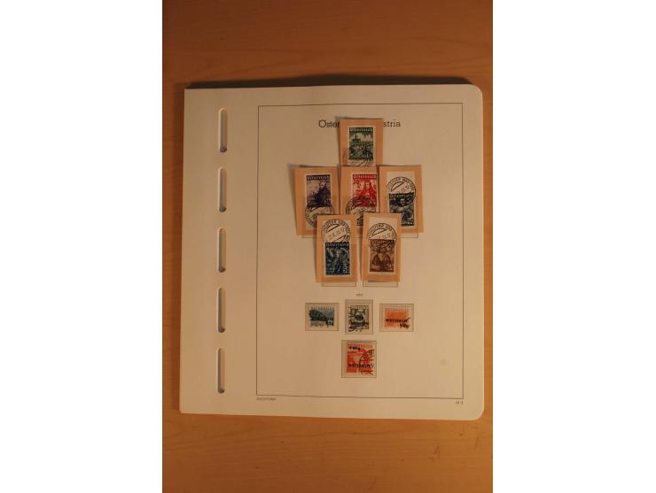 1850/2003, postfrische, ungebrauchte und gestempelte Sammlung mit WIPA-Block, Dollfuß und Renner-Kleinbogen in 4 Alben