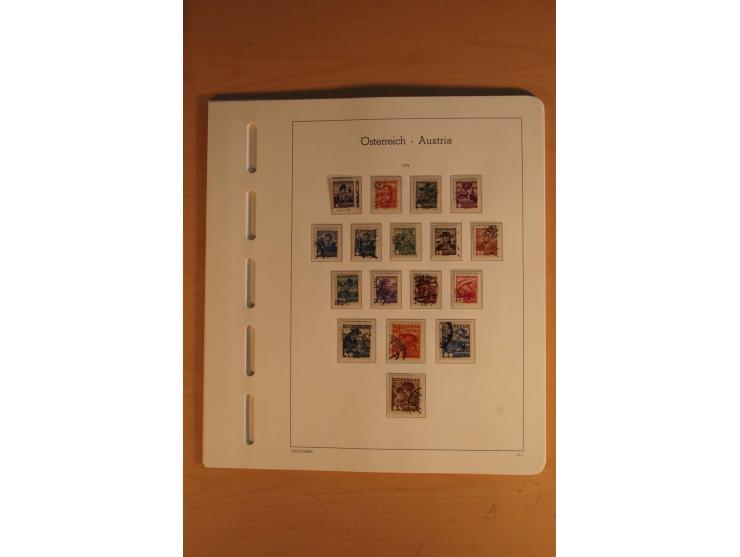 1850/2003, postfrische, ungebrauchte und gestempelte Sammlung mit WIPA-Block, Dollfuß und Renner-Kleinbogen in 4 Alben