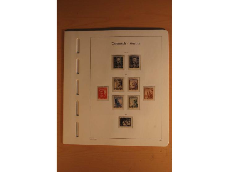 1850/2003, postfrische, ungebrauchte und gestempelte Sammlung mit WIPA-Block, Dollfuß und Renner-Kleinbogen in 4 Alben