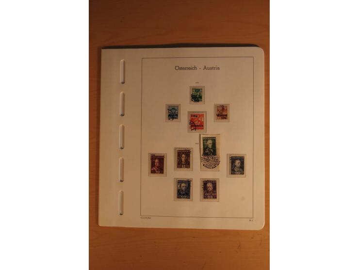1850/2003, postfrische, ungebrauchte und gestempelte Sammlung mit WIPA-Block, Dollfuß und Renner-Kleinbogen in 4 Alben